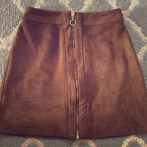 Suede H&M skirt